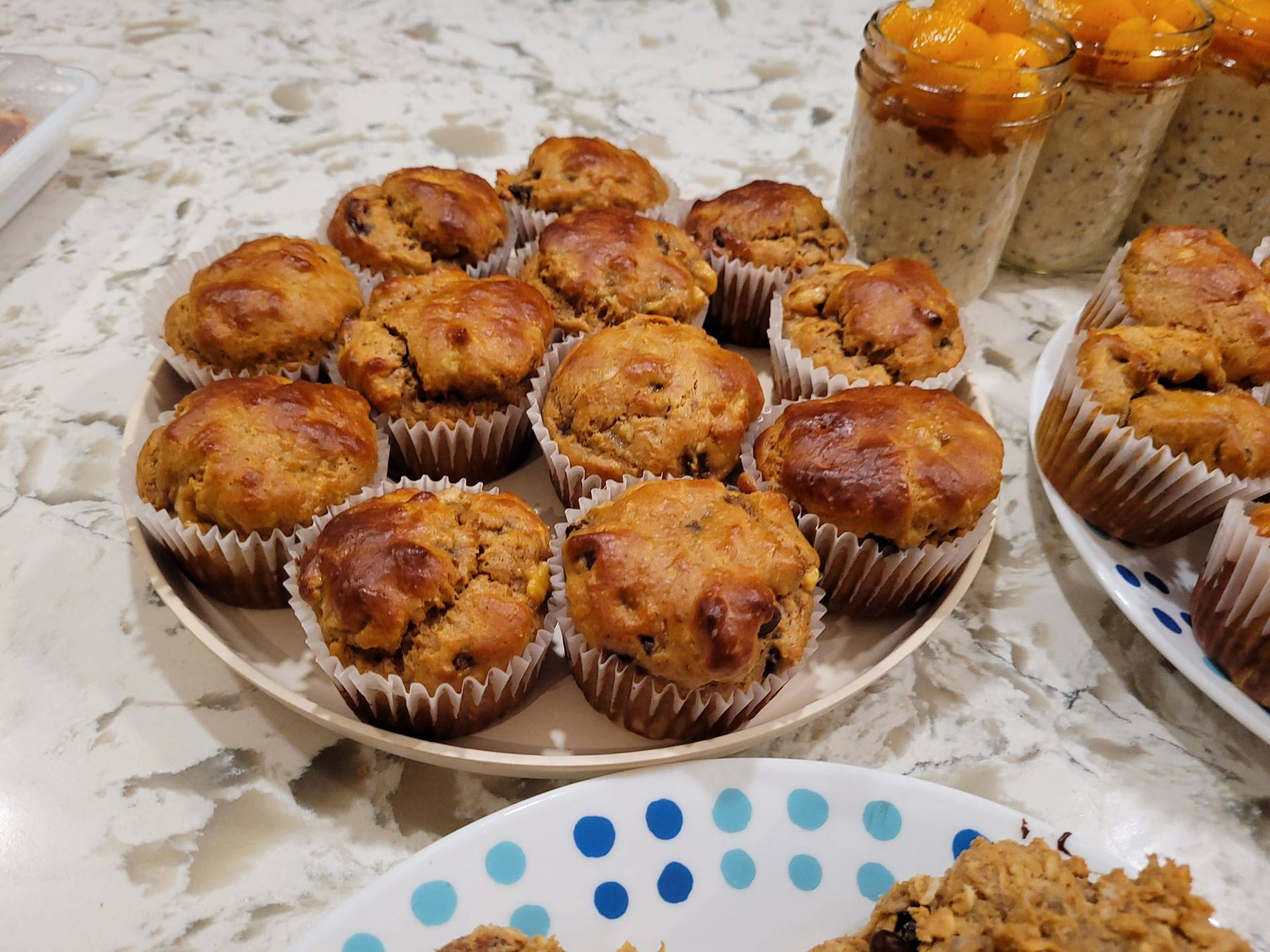 Banana Peanut Butter Protein Muffins-Individual Portion